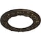 Ekena Millwork Ribbon with Bow Medallion (Canopies up to 7 1/2"), 12 1/4"OD x 7 1/2"ID x 7/8"P, Stone Hearth CM12RISHC - alternate 4